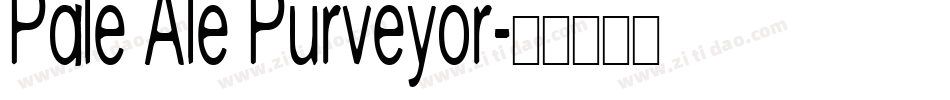Pale Ale Purveyor字体转换